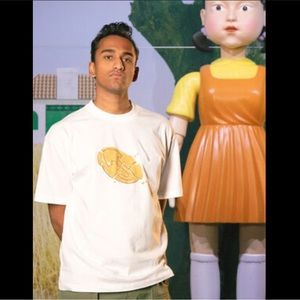 Squid Games PacSun White Tee Brand New. size Medium.